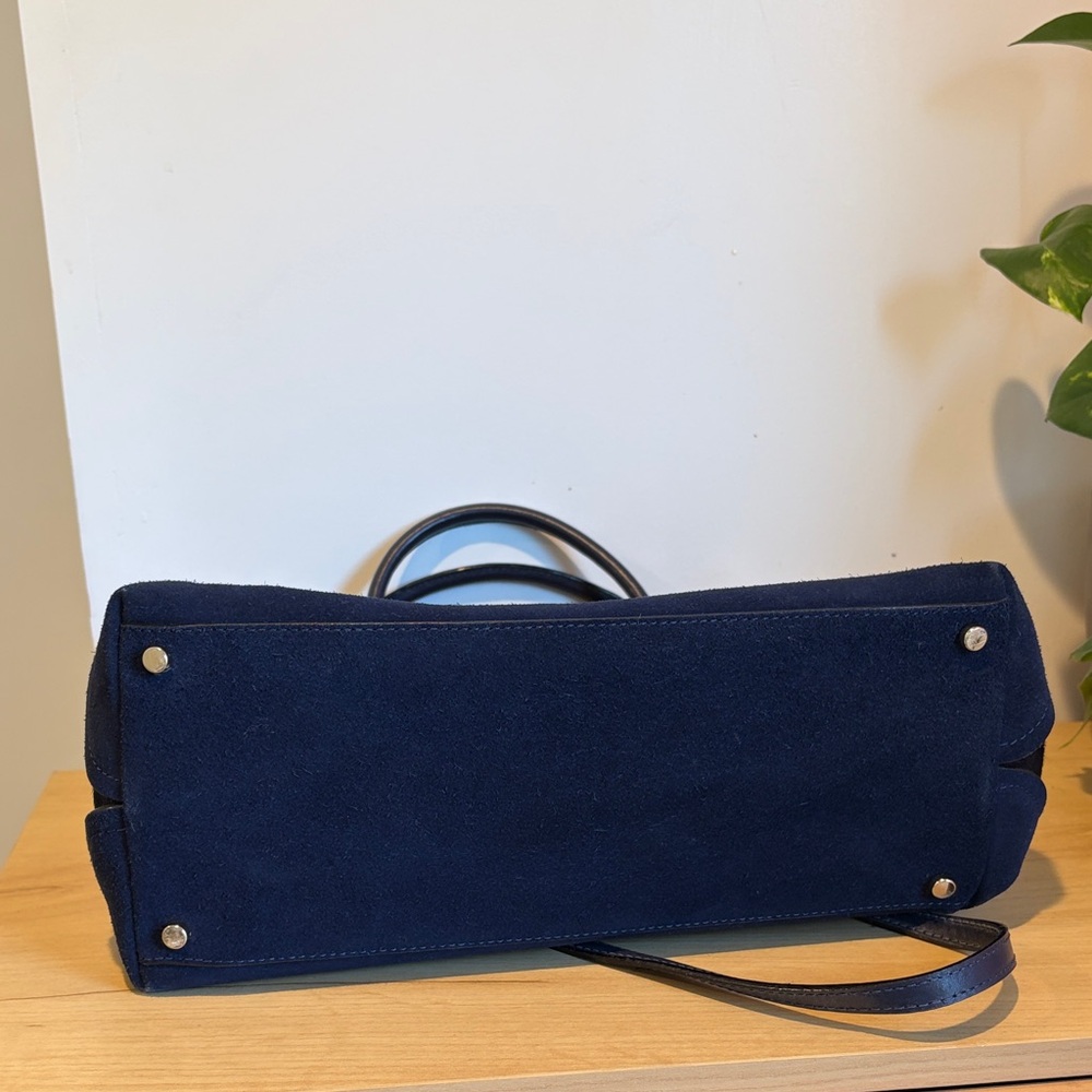 Kate Spade Suede Navy Blue Handbag - Picture 14 of 14